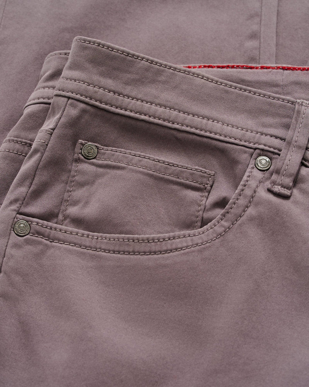Johnnie-O Carmel Sateen 5-Pocket Pants: Pewter