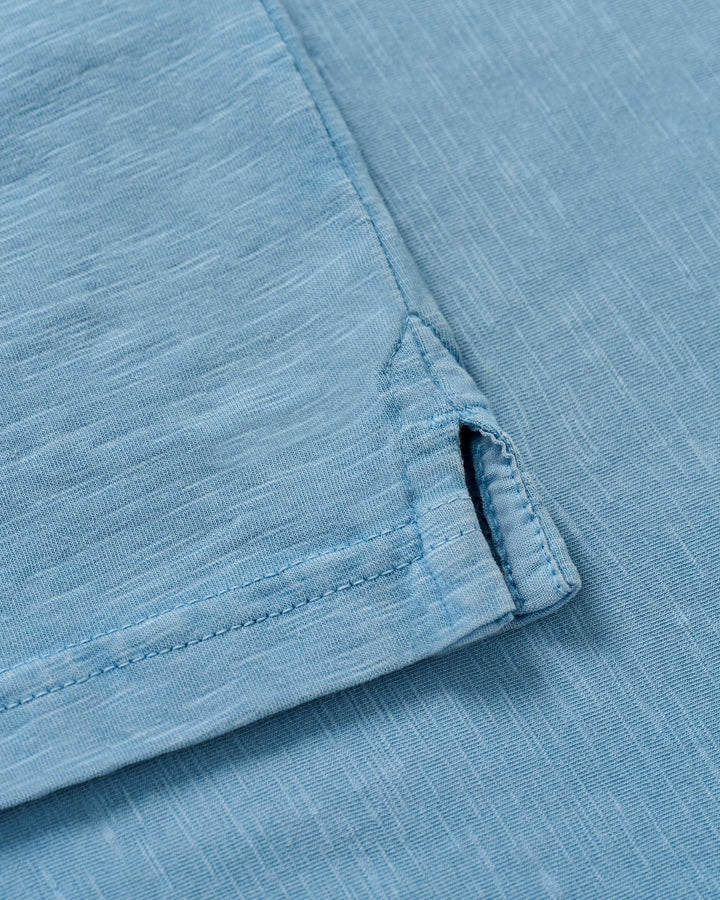 Johnnie-O Long Sleeve Original 4-Button Coastal Wash Polo: Maliblu