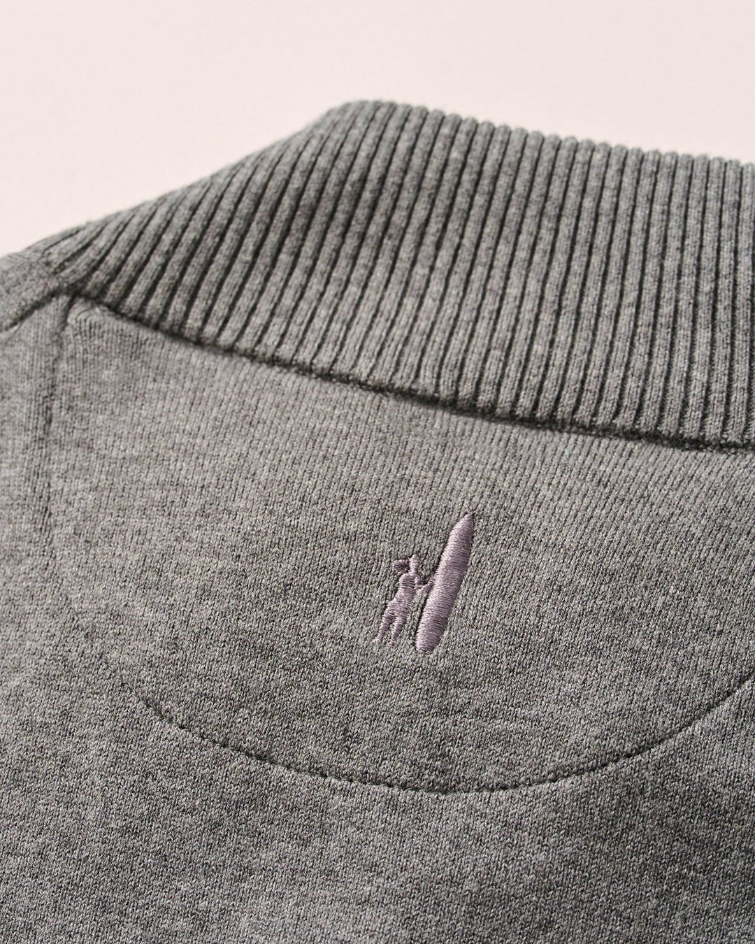 Johnnie-O Desmond 1/4 Zip Pullover: Charcoal