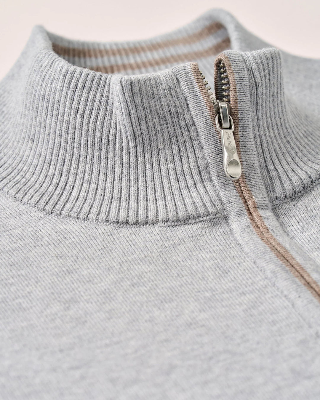 Johnnie-O Desmond 1/4 Zip Pullover: Pebble