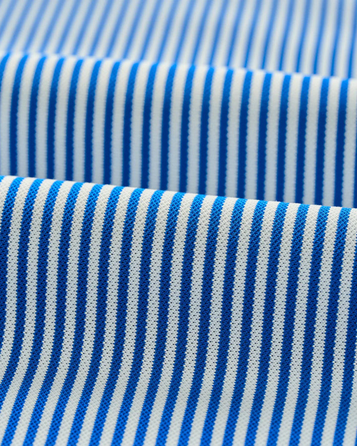 Johnnie-O Performance Mesh Polo - Dru Stripe: Palisades Blue