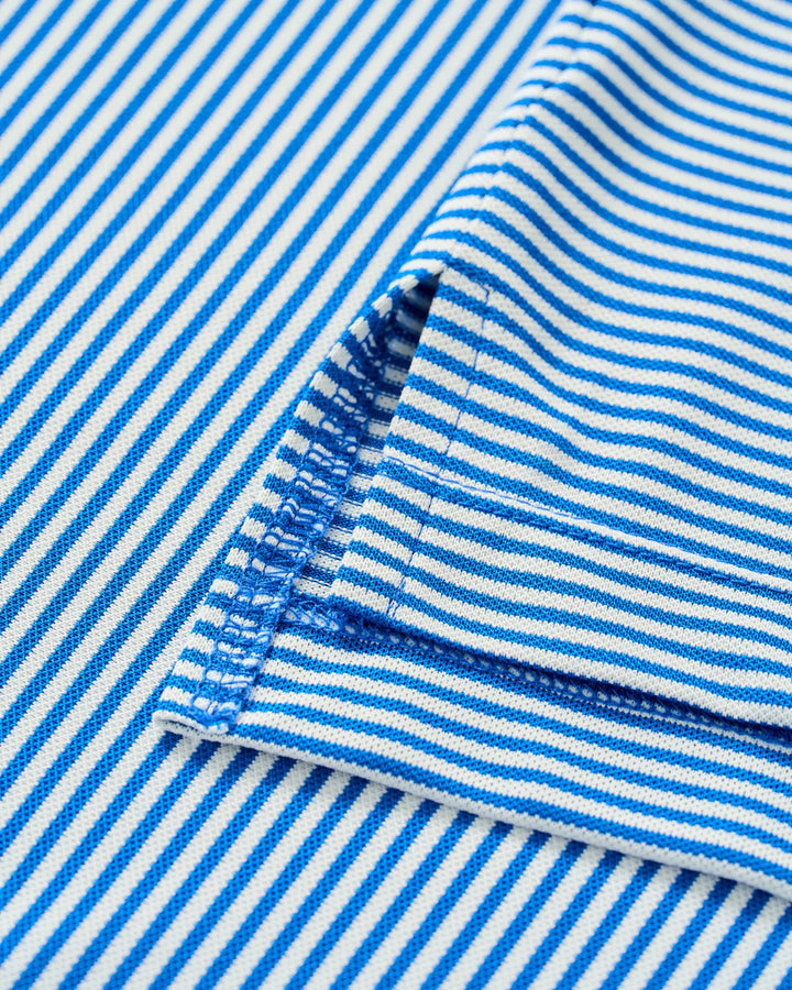 Johnnie-O Performance Mesh Polo - Dru Stripe: Palisades Blue