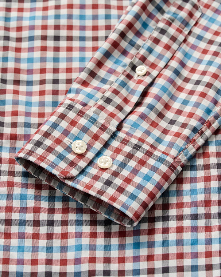 Johnnie-O Hartwick Performance Button Down Shirt: Malibu Red