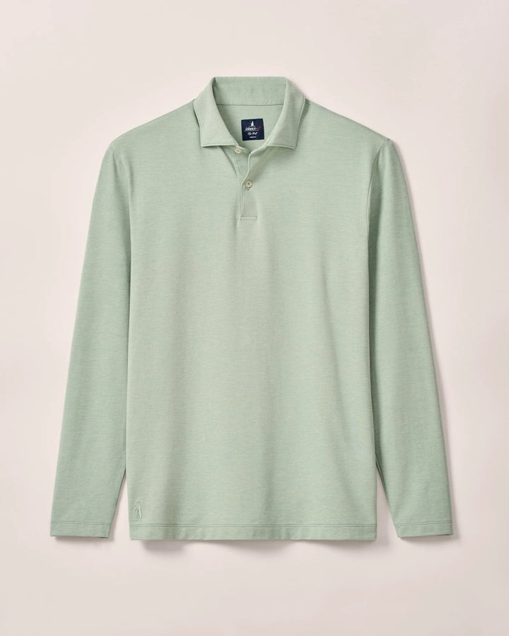 Johnnie-O Top Shelf Long Sleeve Idris Polo: Meadow