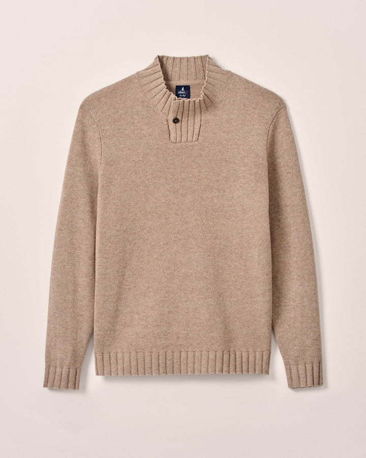 Johnnie-O Innis Top Shelf Cashmere Blend Mockneck Sweater: Camel