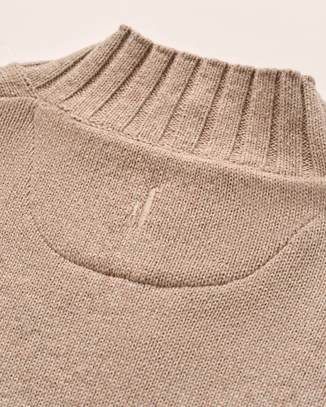 Johnnie-O Innis Top Shelf Cashmere Blend Mockneck Sweater: Camel