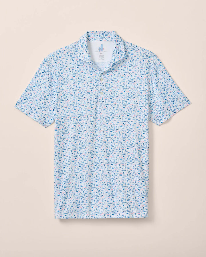 Johnnie-O Featherweight JO Merica Polo: Barracuda