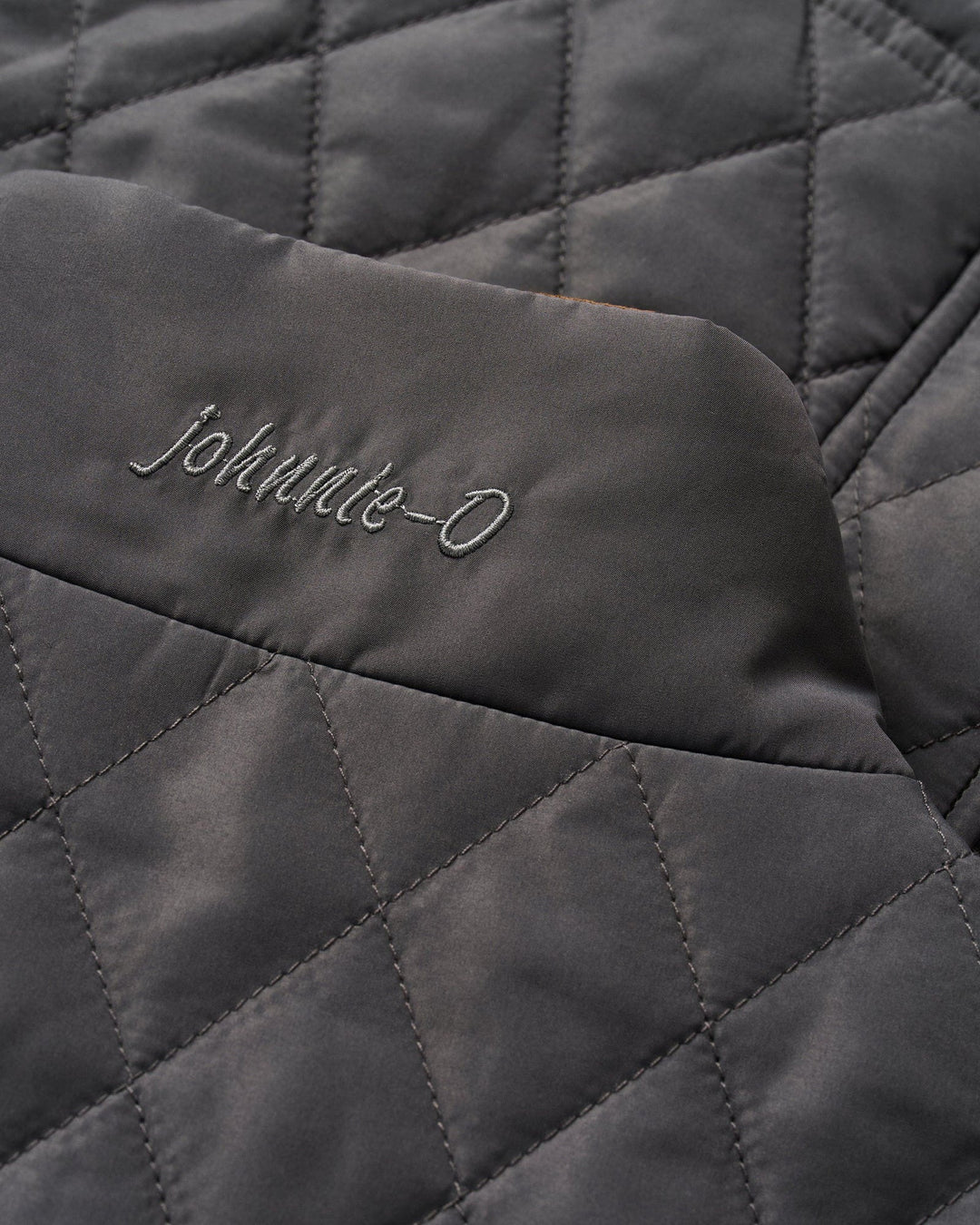 Johnnie-O Juno Quilted Snap Jacket: Dark Gray