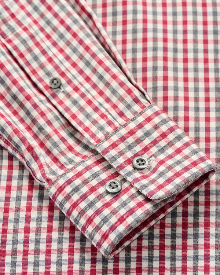 Johnnie-O Kirtland Performance Button Down Shirt: Malibu Red