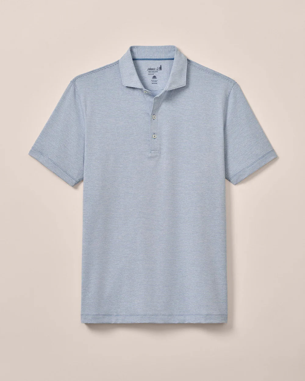 Johnnie-O Performance Jersey Polo - Lyndonn Stripe: Tide