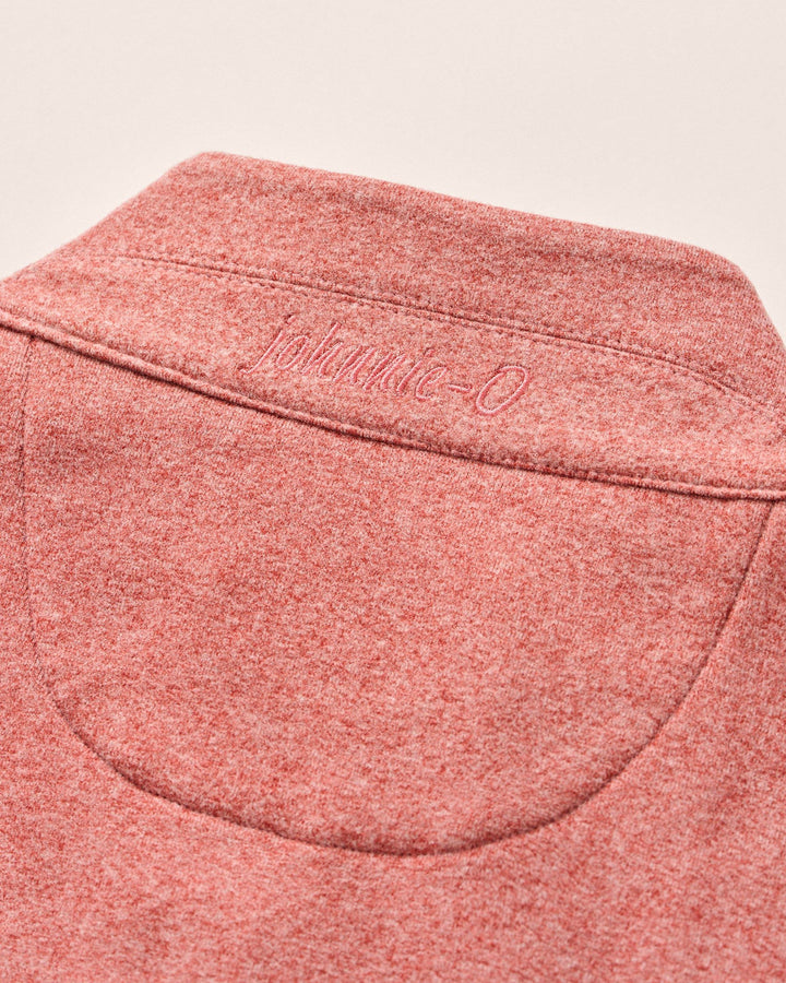 Johnnie-O Mikey Performance 1/4 Zip Pullover: Brick