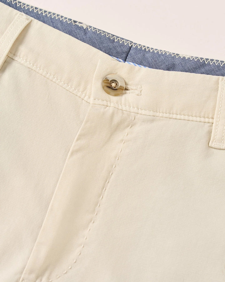 Johnnie-O Nassau 7" Cotton Blend Shorts: Stone