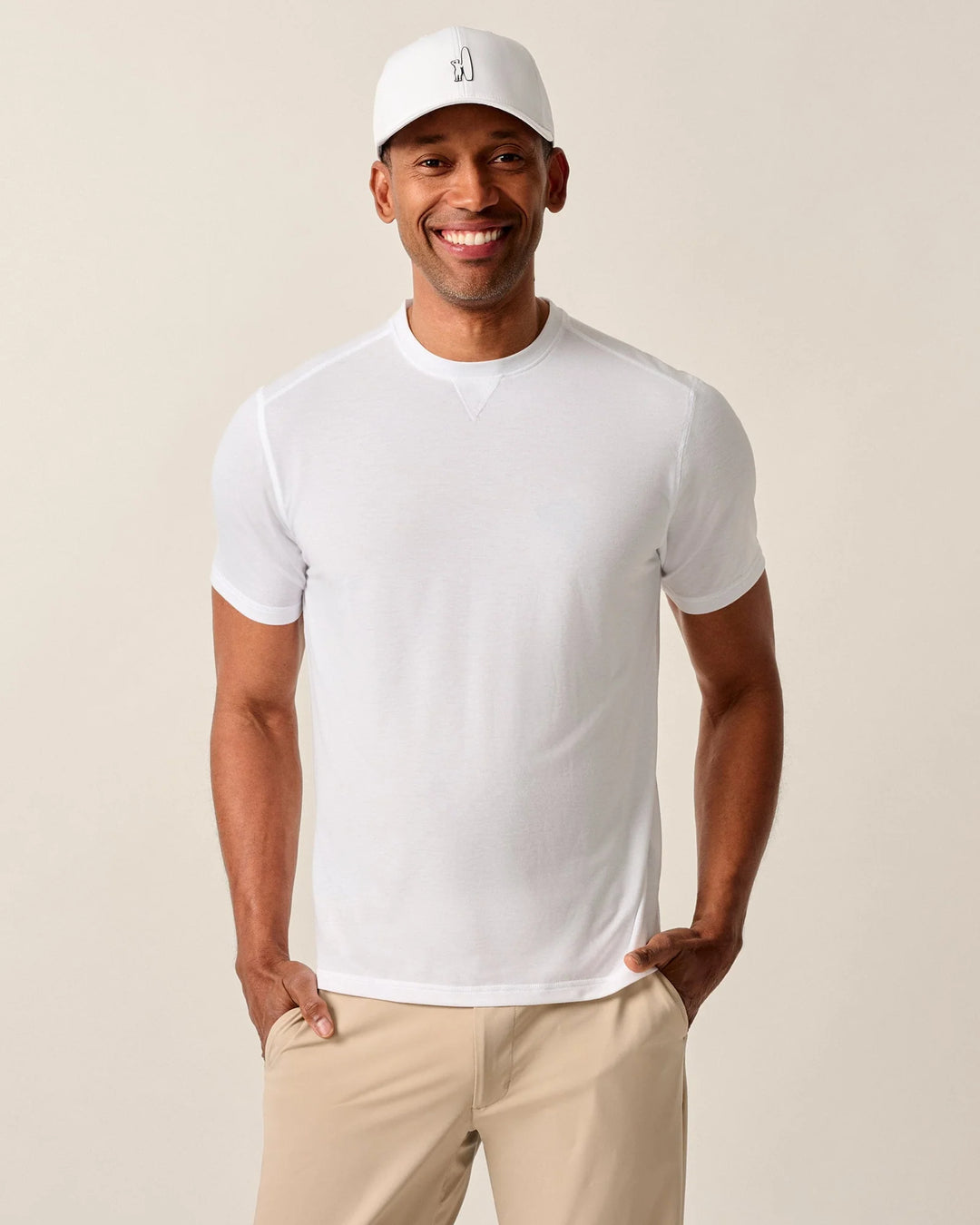 Johnnie-O The Course Performance T-Shirt: White