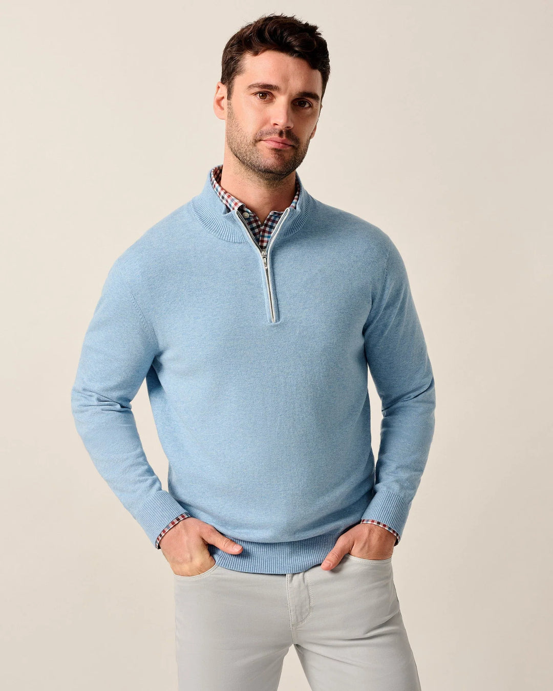 Johnnie-O Desmond 1/4 Zip Pullover: Infinity