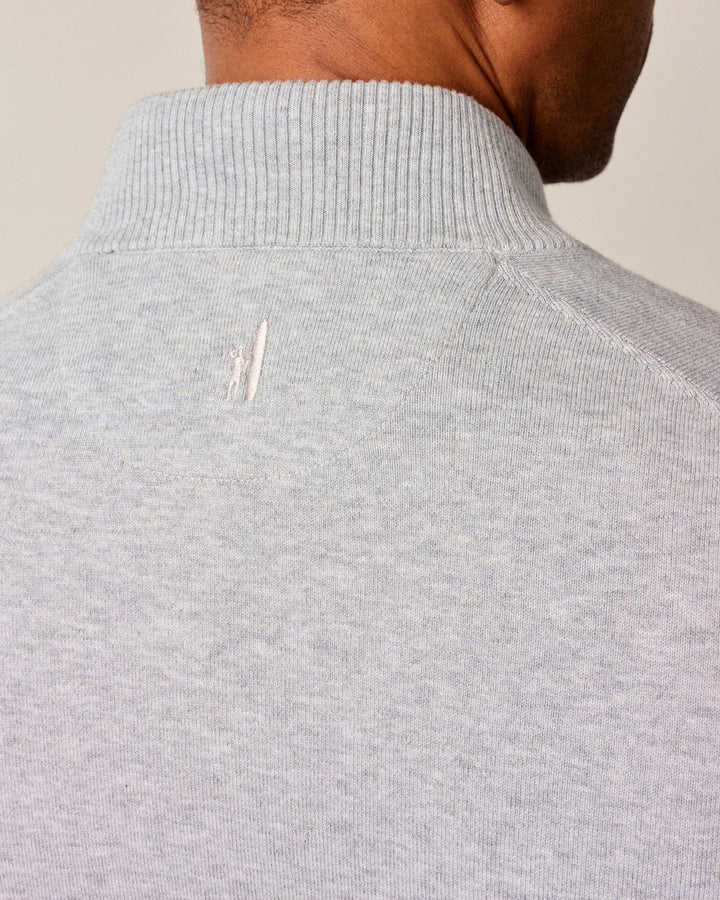 Johnnie-O Desmond 1/4 Zip Pullover: Pebble