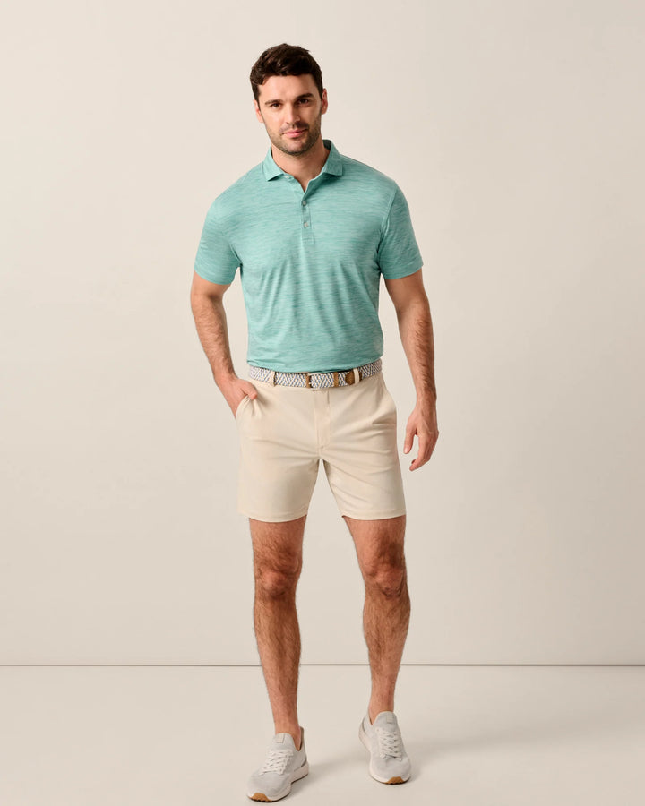 Johnnie-O Fusionn Knit Performance Pull-On Short 7": Stone
