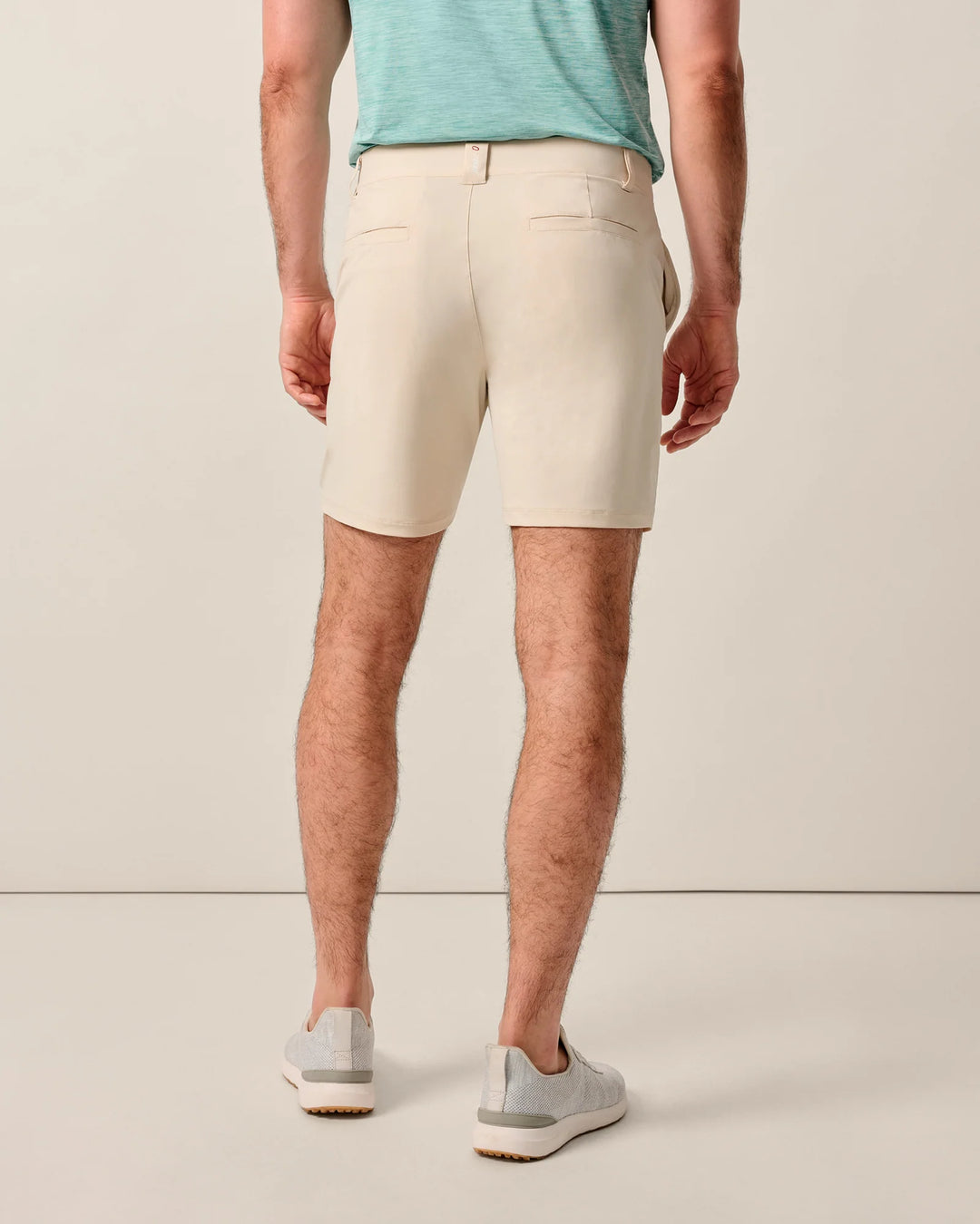 Johnnie-O Fusionn Knit Performance Pull-On Short 7": Stone