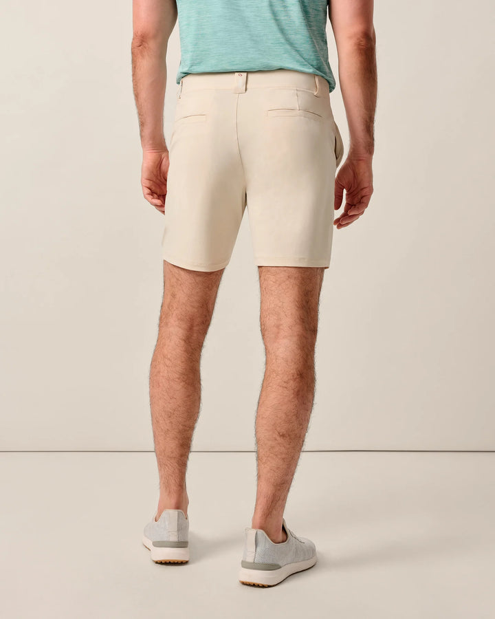 Johnnie-O Fusionn Knit Performance Pull-On Short 7": Stone