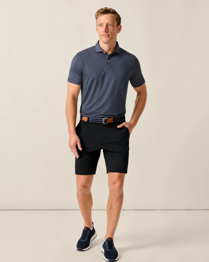 Johnnie-O Fusionn Knit Performance Pull-On Short 7": Black