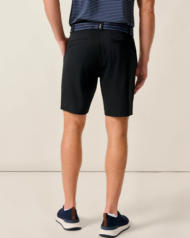 Johnnie-O Fusionn Knit Performance Pull-On Short 7": Black