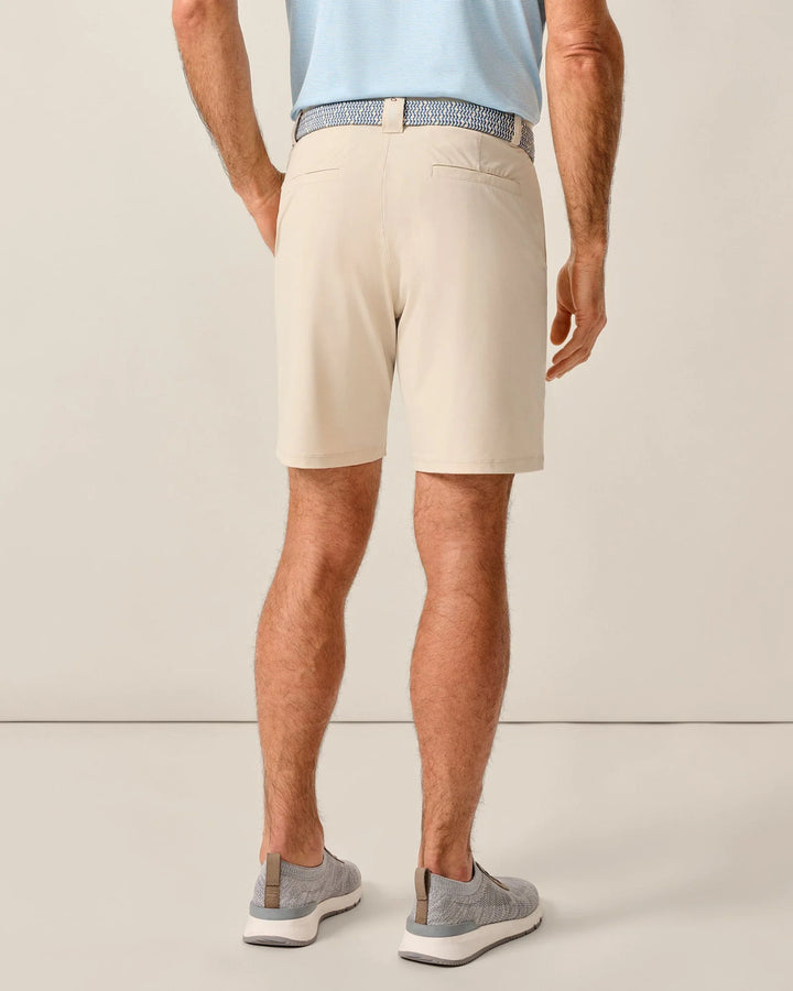 Johnnie-O Fusionn Knit Performance Pull-On Short 9": Stone