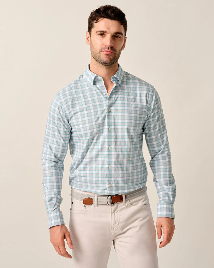 Johnnie-O Everyday Performance Button Down Shirt - Gatlin: Light Gray