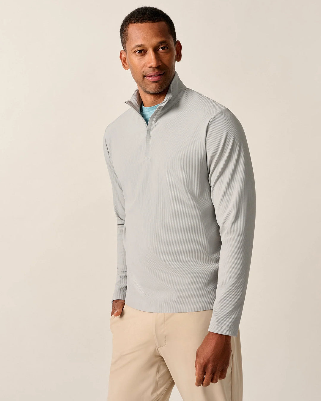 Johnnie-O Hoppin Performance 1/4-Zip Pullover: Seal