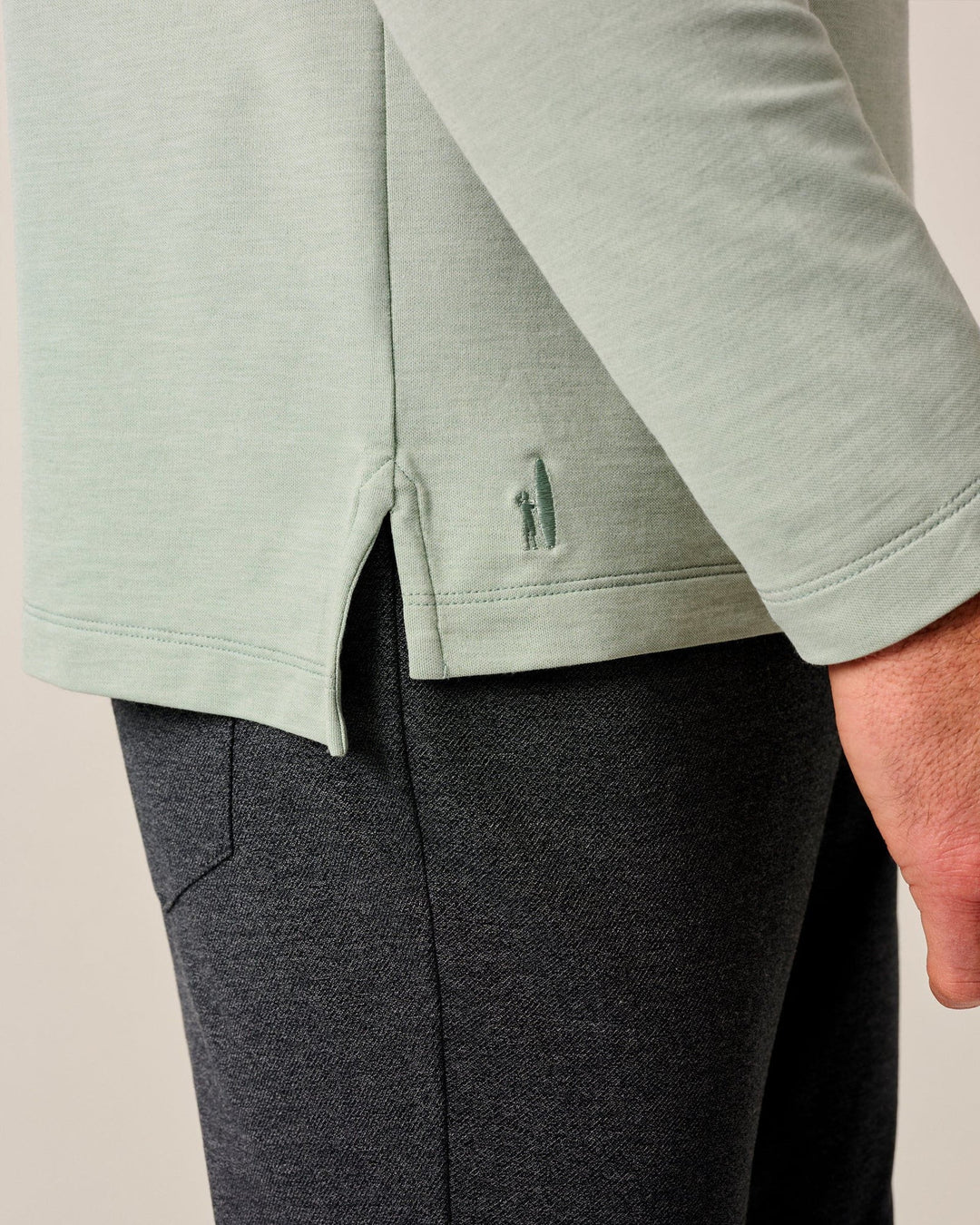 Johnnie-O Top Shelf Long Sleeve Idris Polo: Meadow