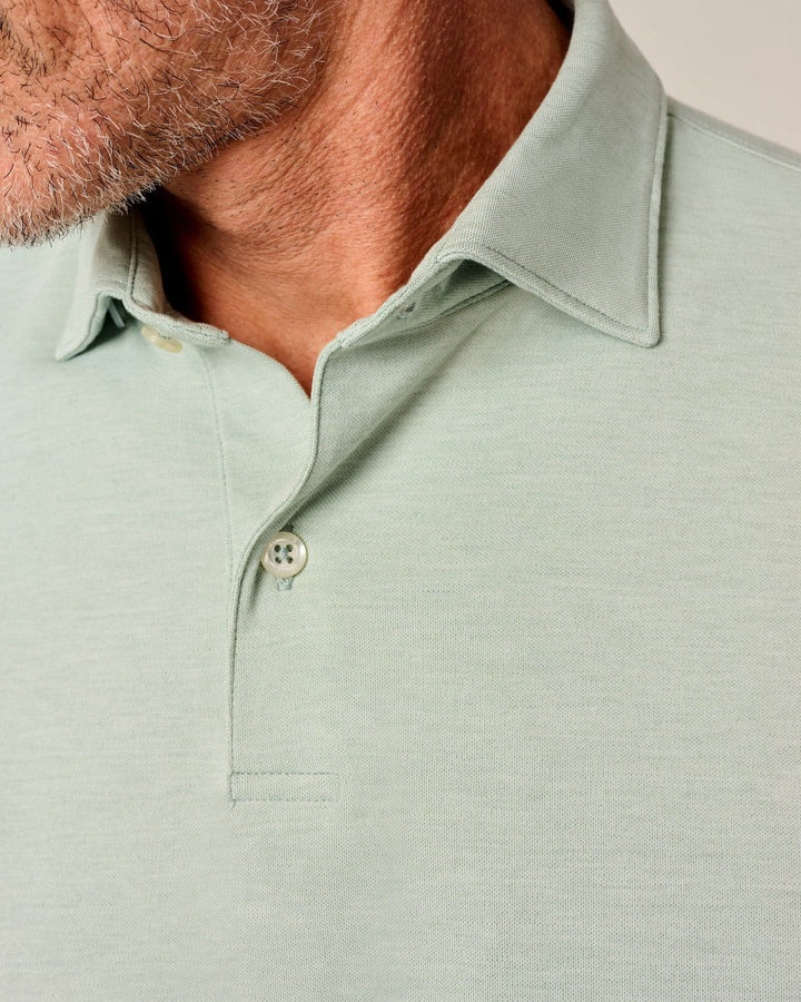 Johnnie-O Top Shelf Long Sleeve Idris Polo: Meadow