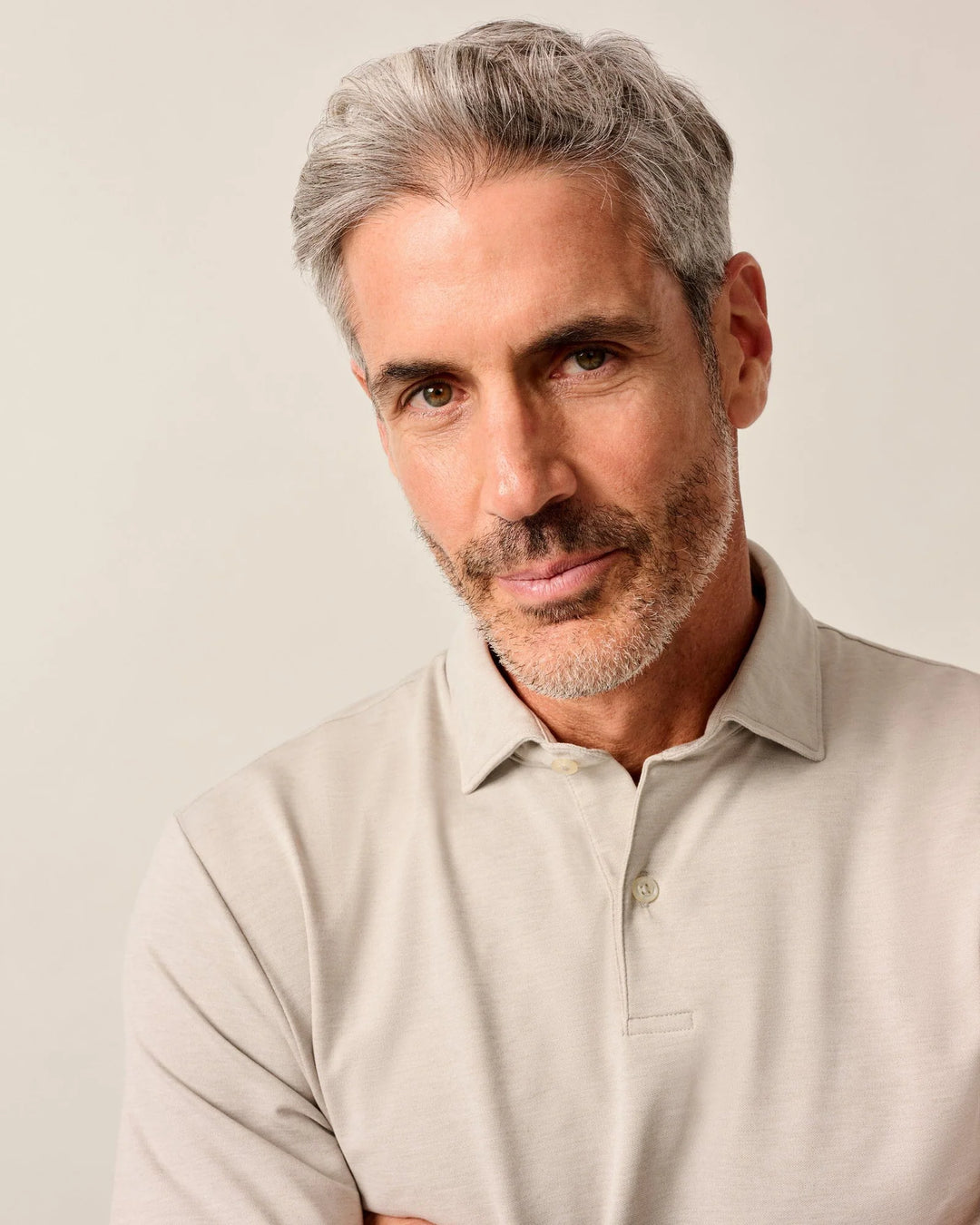 Johnnie-O Top Shelf Long Sleeve Idris Polo: Otter