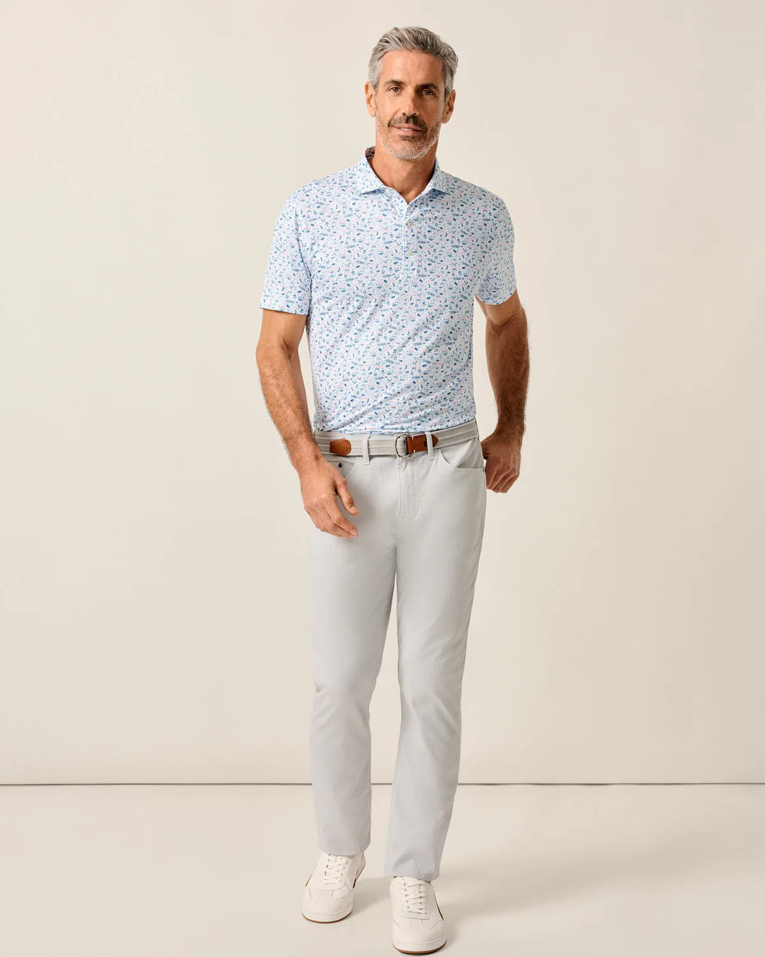 Johnnie-O Featherweight JO Merica Polo: Barracuda