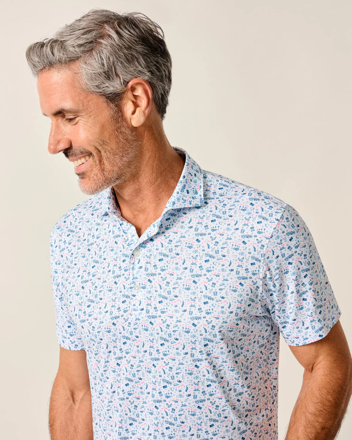 Johnnie-O Featherweight JO Merica Polo: Barracuda