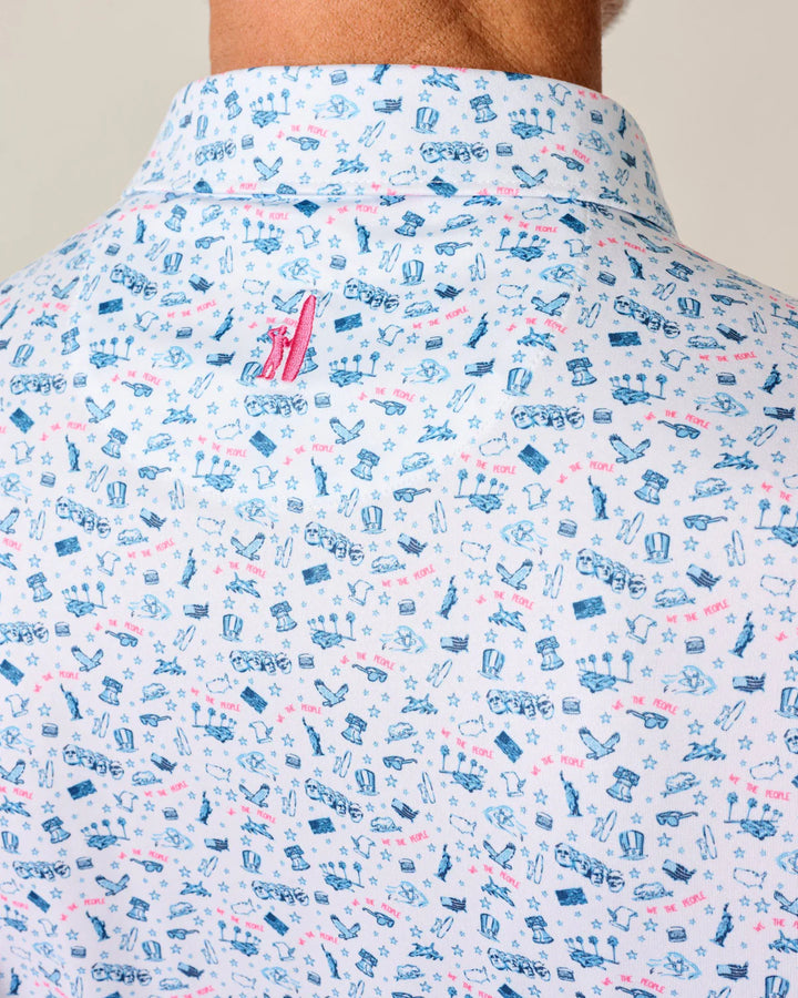 Johnnie-O Featherweight JO Merica Polo: Barracuda