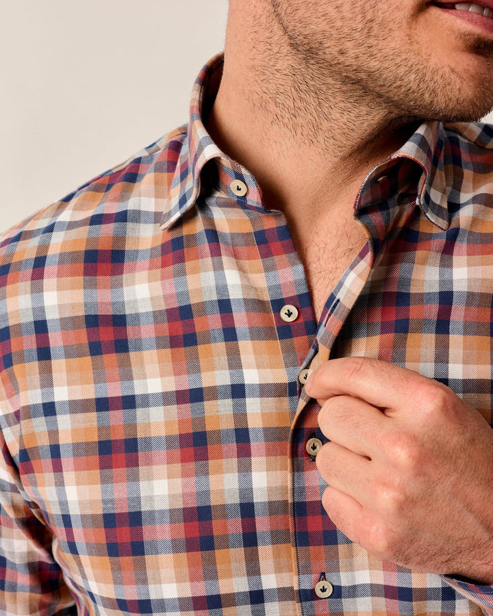 Johnnie-O Top Shelf Jonstone Button Down Shirt: Navy