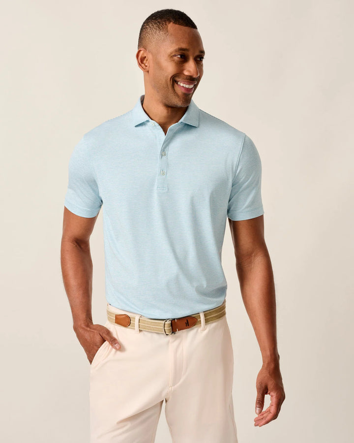 Johnnie-O Perfomance Jersey Lyndonn Polo: Haze