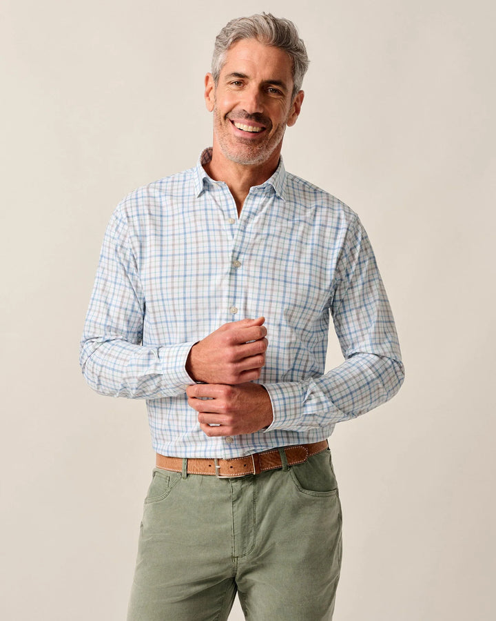 Johnnie-O Maarten Sport Shirt: Navy