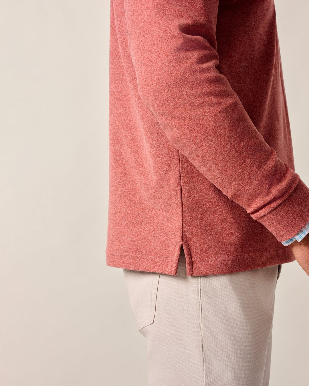 Johnnie-O Mikey Performance 1/4 Zip Pullover: Brick