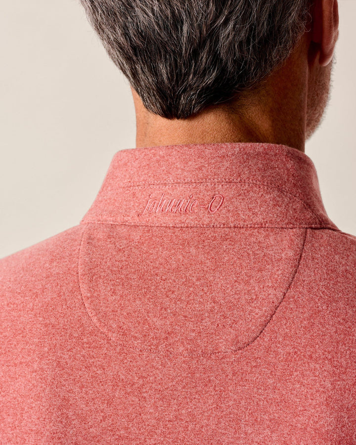 Johnnie-O Mikey Performance 1/4 Zip Pullover: Brick