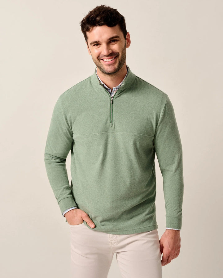 Johnnie-O Mikey Performance 1/4 Zip Pullover: Fern