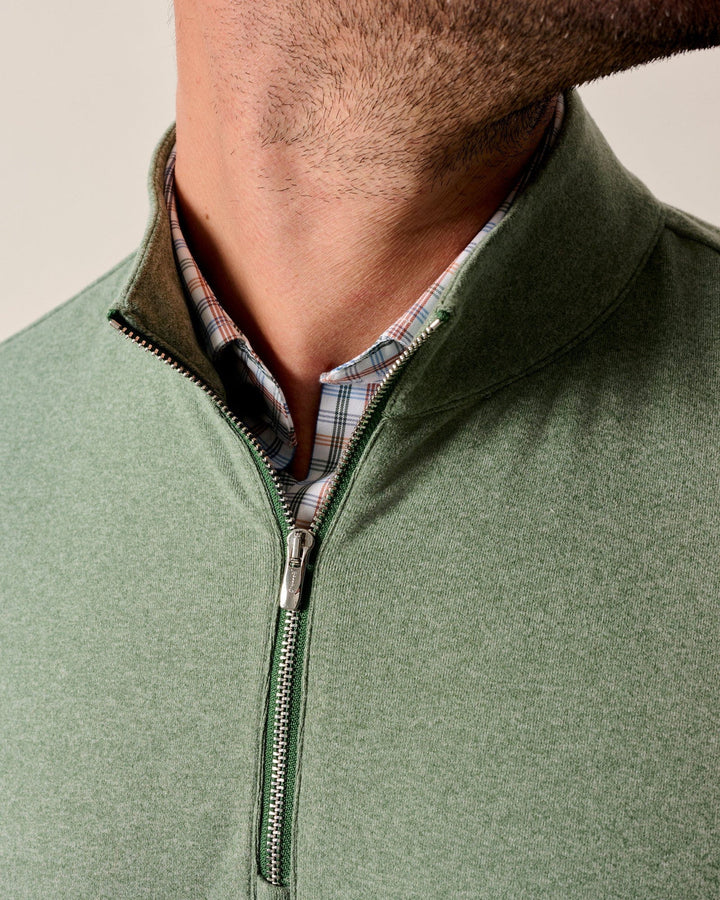 Johnnie-O Mikey Performance 1/4 Zip Pullover: Fern