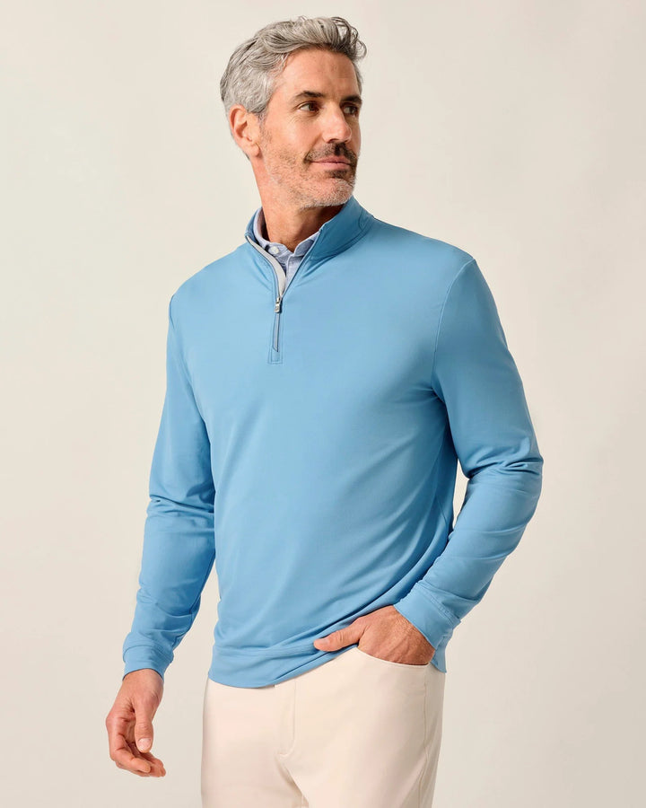 Johnnie-O Motion Performance 1/4 Zip Pullover: Tide