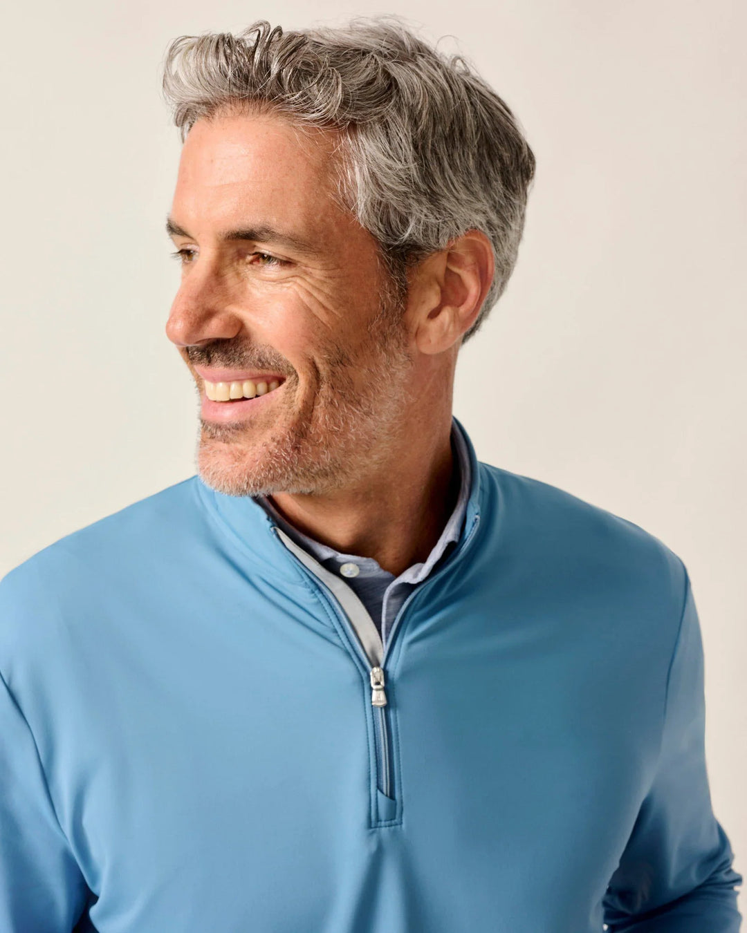 Johnnie-O Motion Performance 1/4 Zip Pullover: Tide