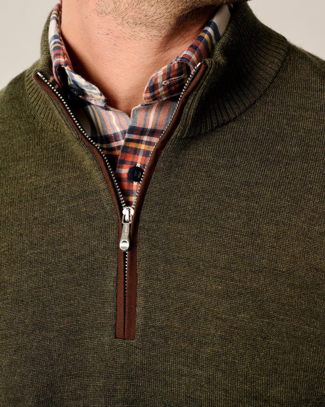 Johnnie-O Raynor Merino 1/4 Zip Sweater: Forged