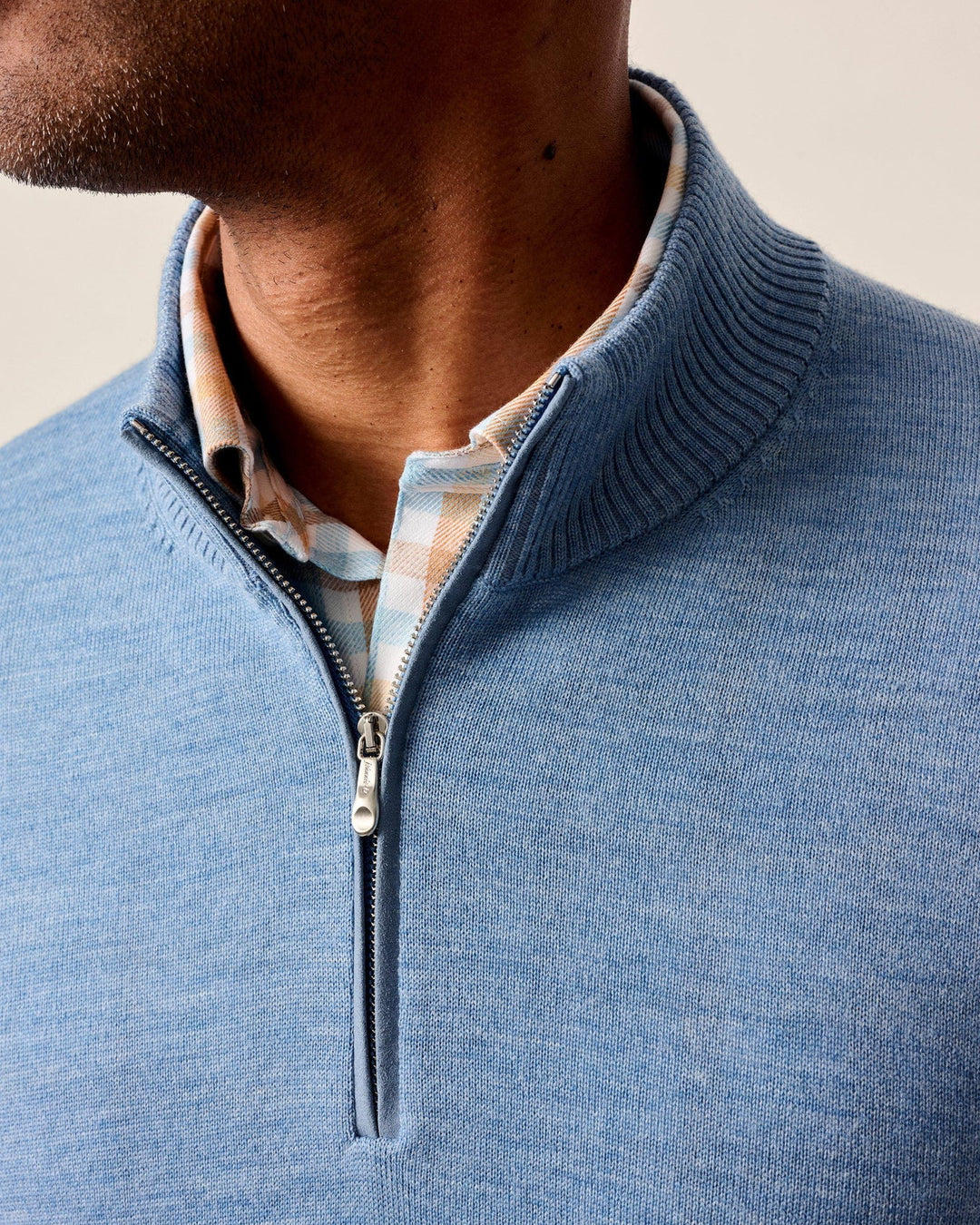 Johnnie-O Raynor Merino 1/4 Zip Sweater: Maliblu