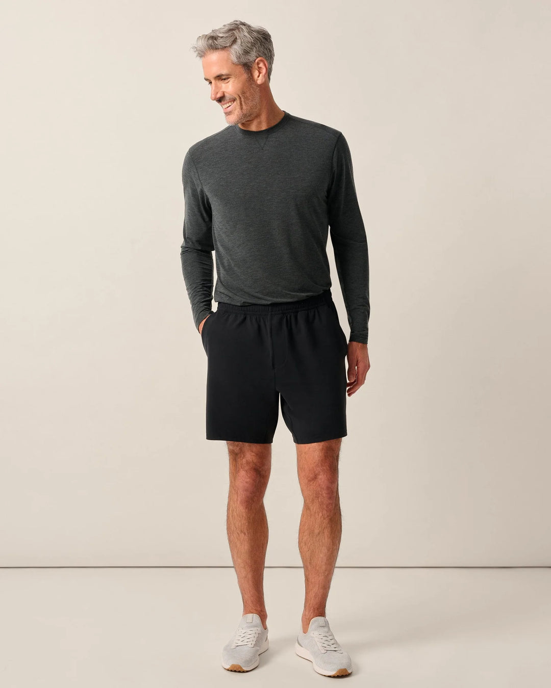 Johnnie-O Rocke Performance Shorts: Black