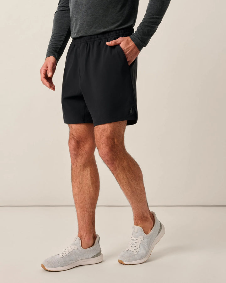 Johnnie-O Rocke Performance Shorts: Black