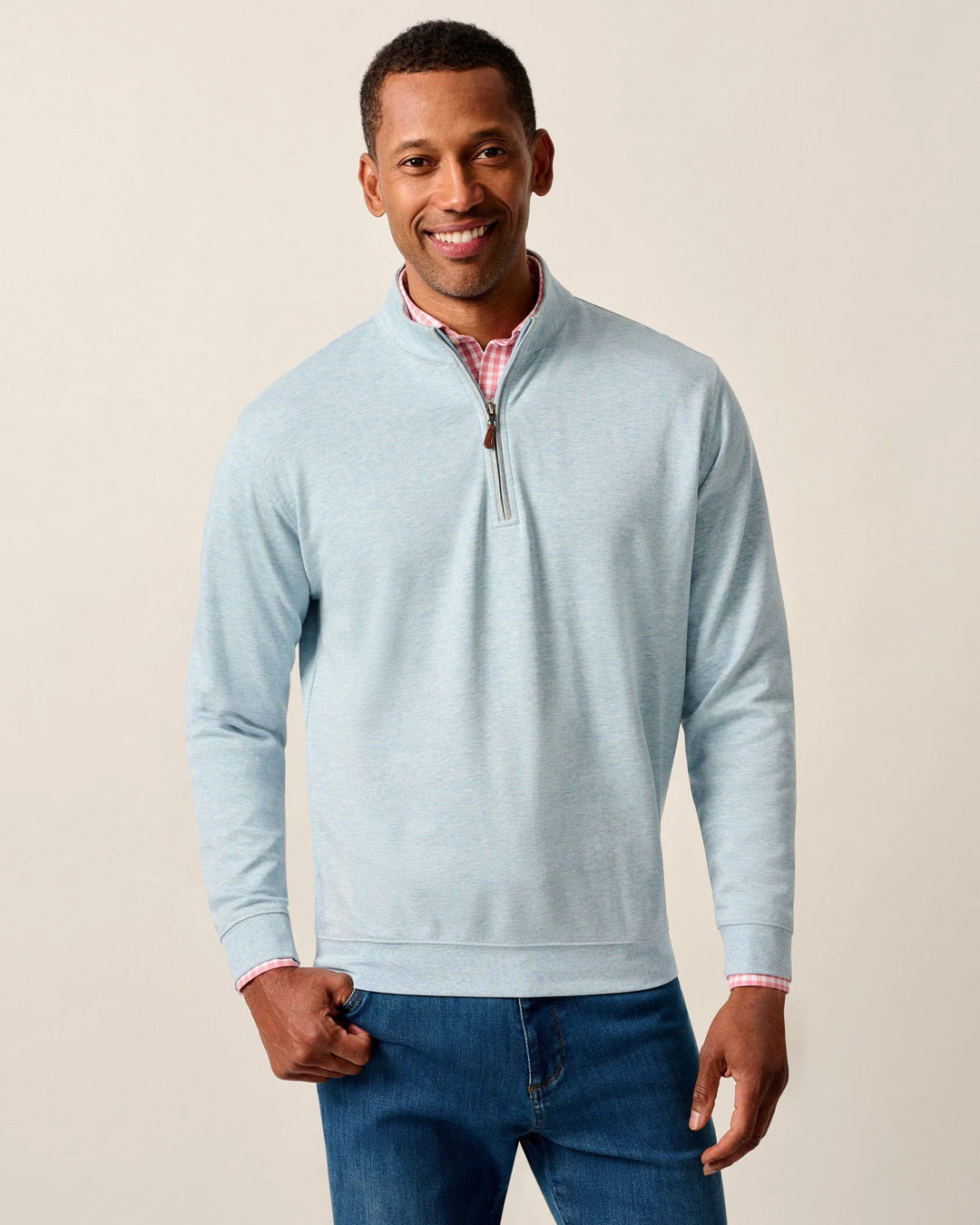 Johnnie-O Sully 1/4 Zip Pullover: Breeze