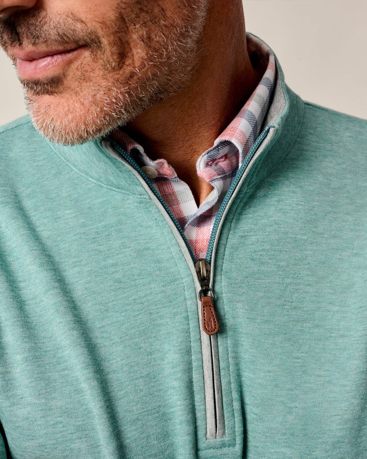Johnnie-O Sully 1/4 Zip Pullover: Fountain