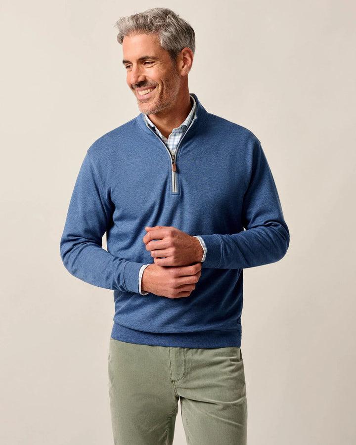 Johnnie-O Sully 1/4 Zip Pullover: Sapphire