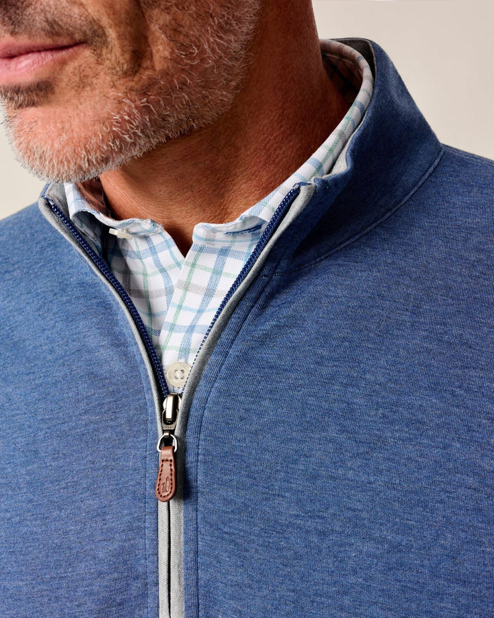 Johnnie-O Sully 1/4 Zip Pullover: Sapphire